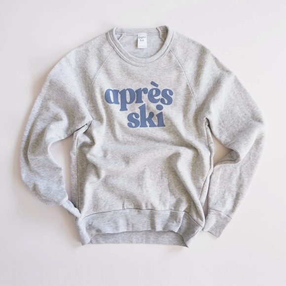 August Ink Apres Ski Sweatshirt Soft Comfy Snow - Picture 2 of 12